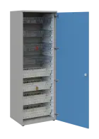 EUROMEDICA D - 66/M skříň léková boxová, 1-dveřová, pravá, 1950x660x535, korpus šedý, dvířka pastelo